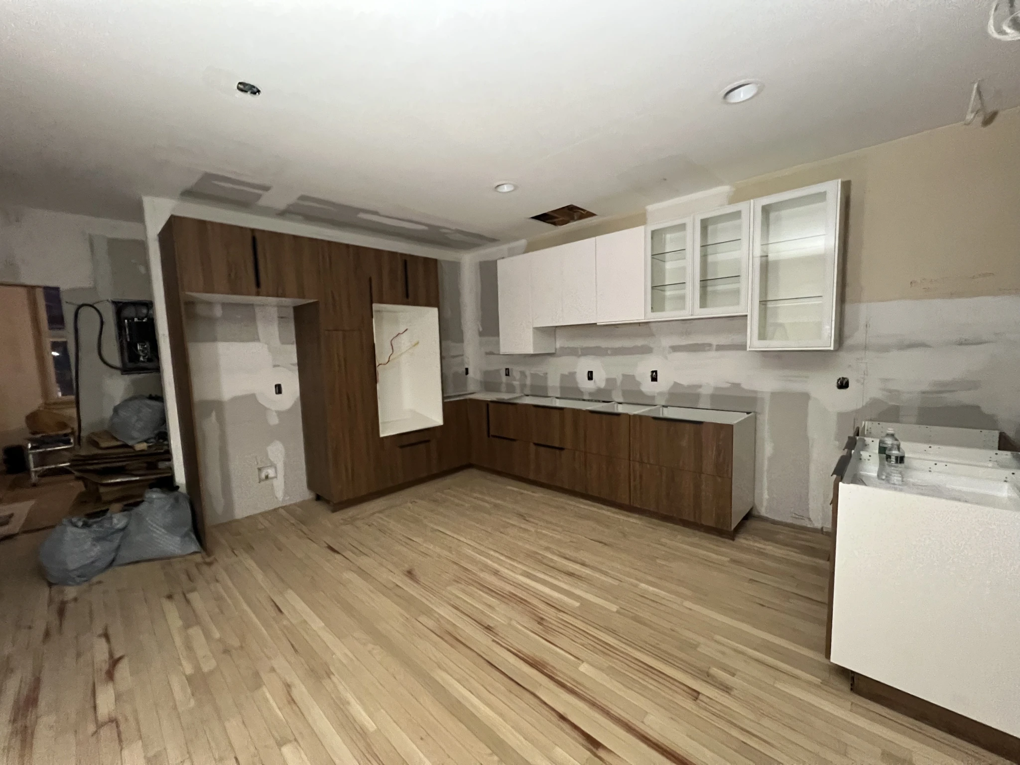 Walnut & White Two-Tone Kitchen — photo 1