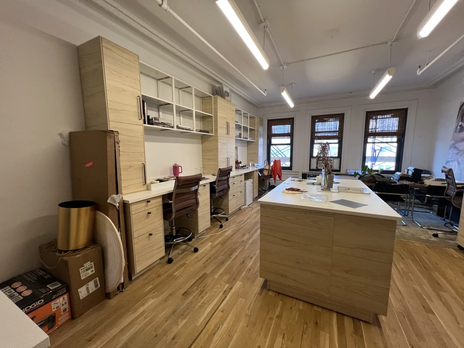 IKEA kitchen installation near DUMBO, NY — Light Wood Kitchen with Island