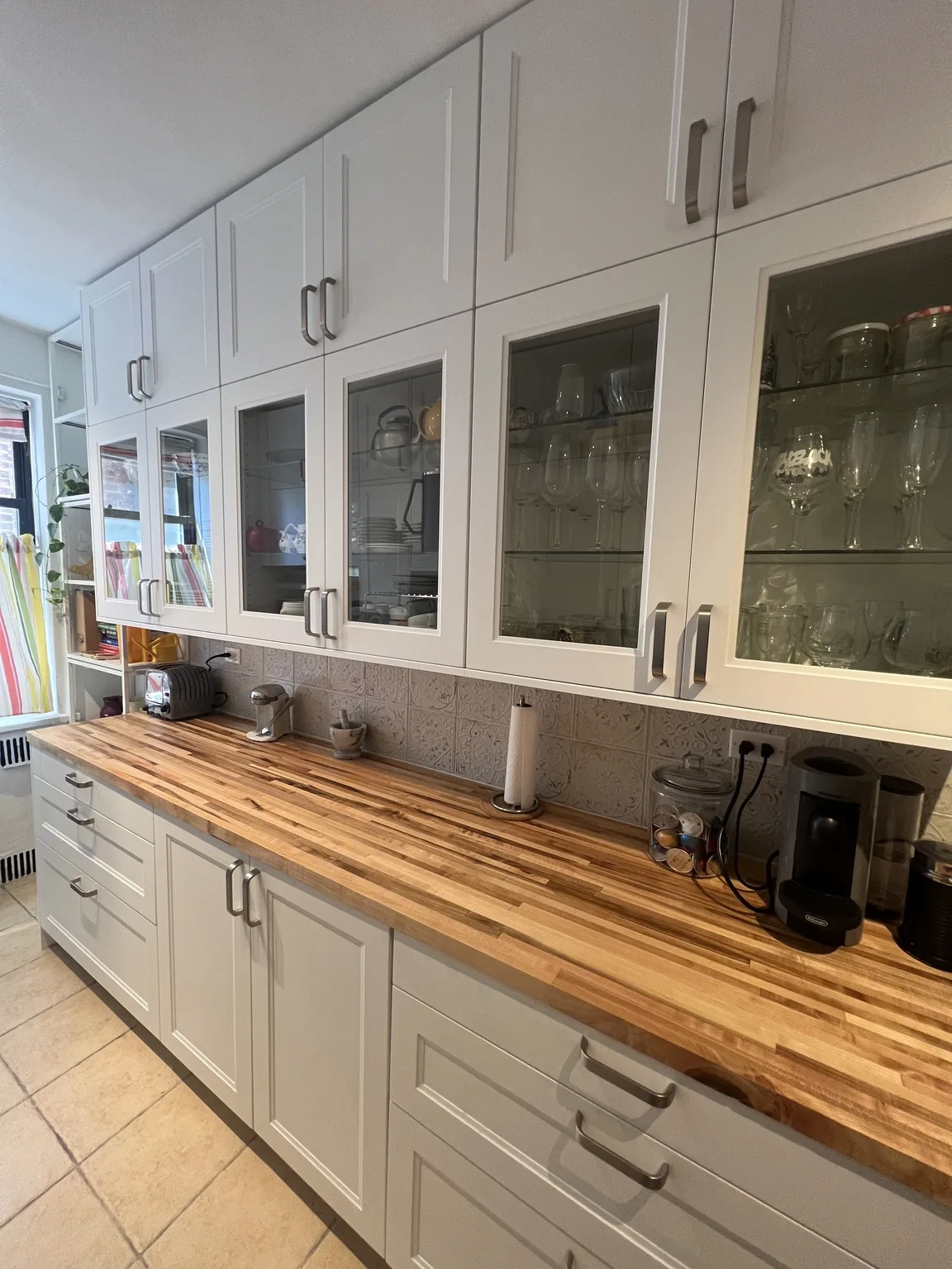 IKEA kitchen installation near Upper West Side, NY — White Shaker Galley Kitchen