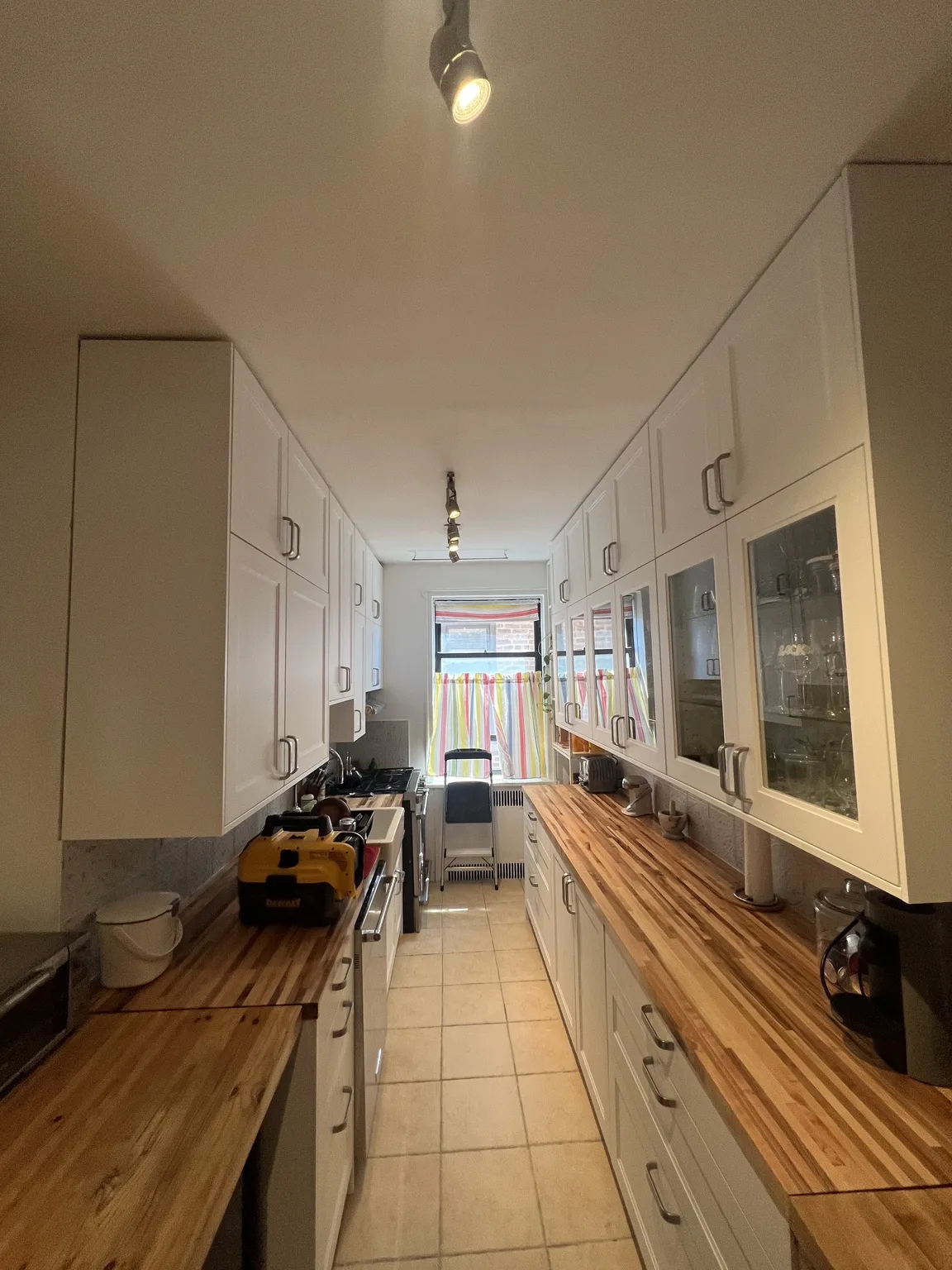 IKEA kitchen installation near SoHo, NY — White Shaker Galley Kitchen