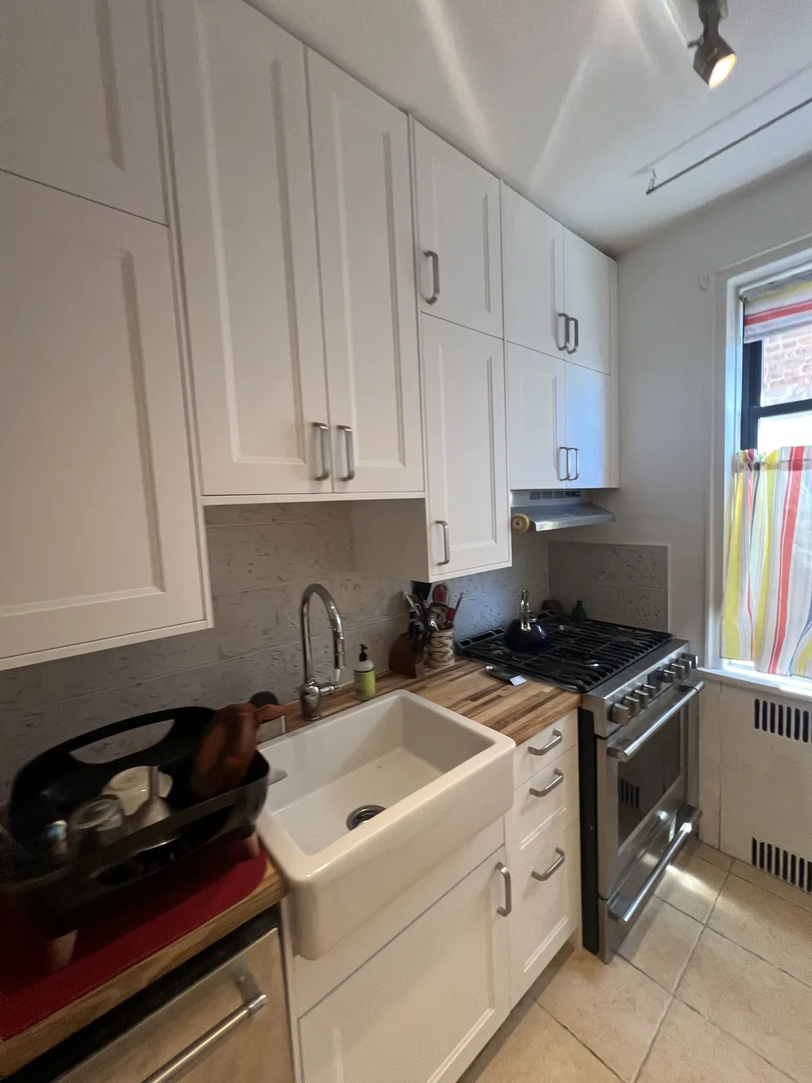 IKEA kitchen installation near SoHo, NY — White Shaker Galley Kitchen