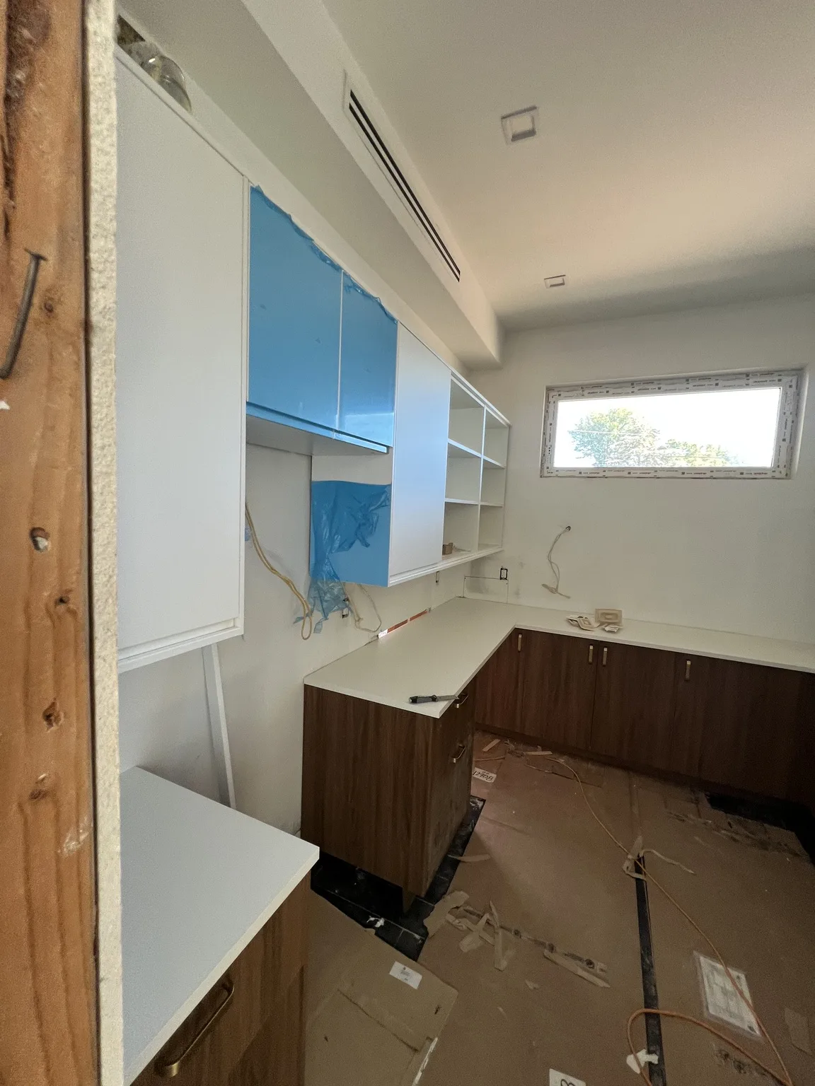 IKEA kitchen installation near Washington Heights, NY — Two-Tone Walnut & White Kitchen