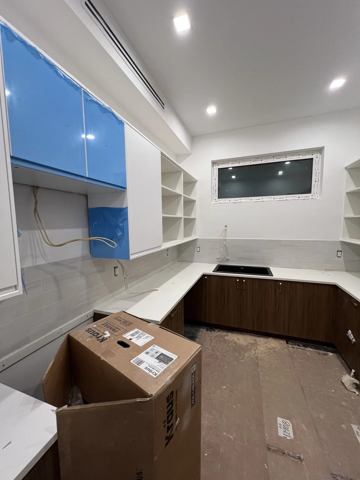 IKEA kitchen installation near Upper East Side, NY — Grey Flat-Panel Modern Kitchen