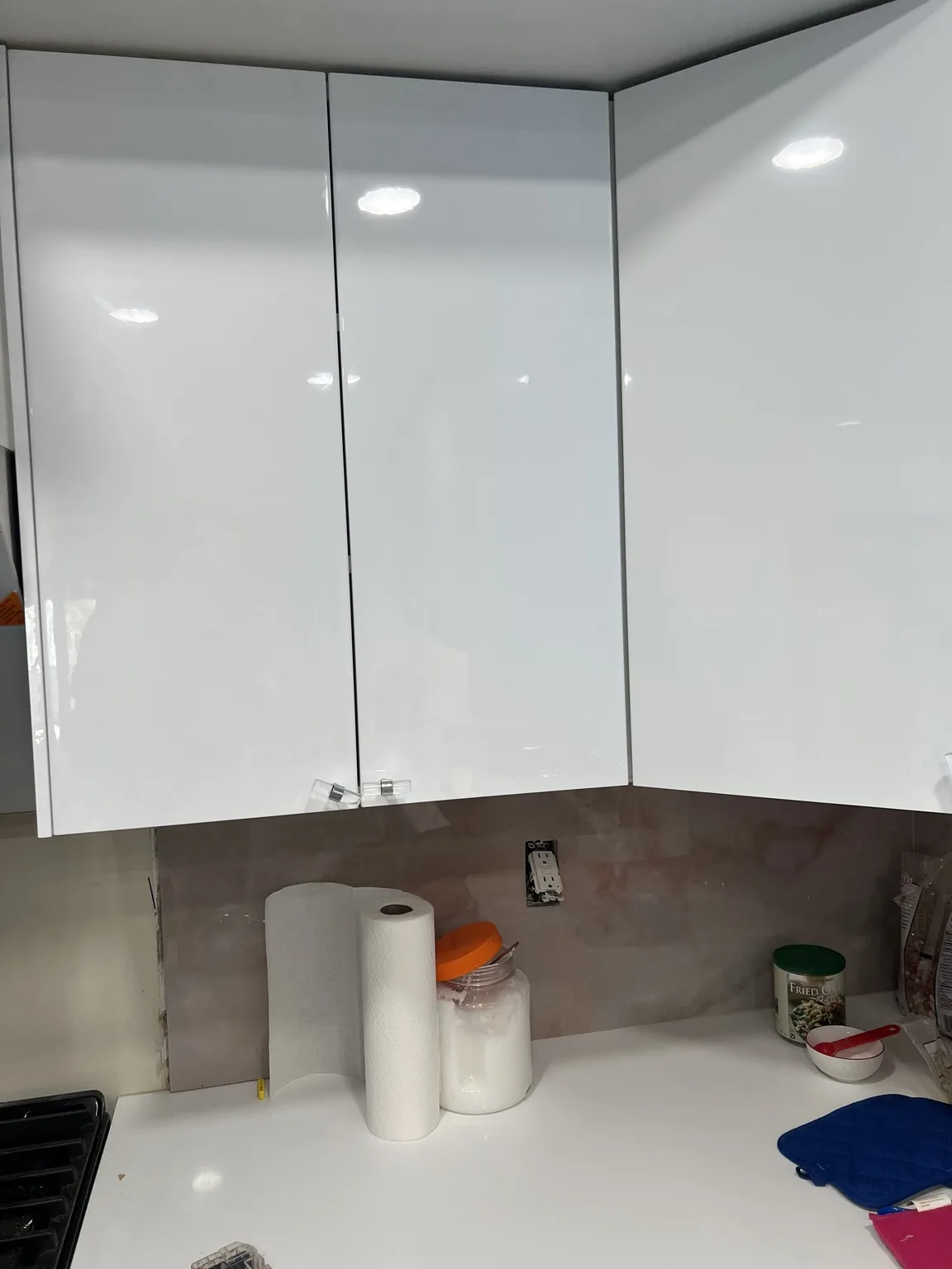 IKEA kitchen installation near Downtown Jersey City, NJ — White High-Gloss Modern Kitchen