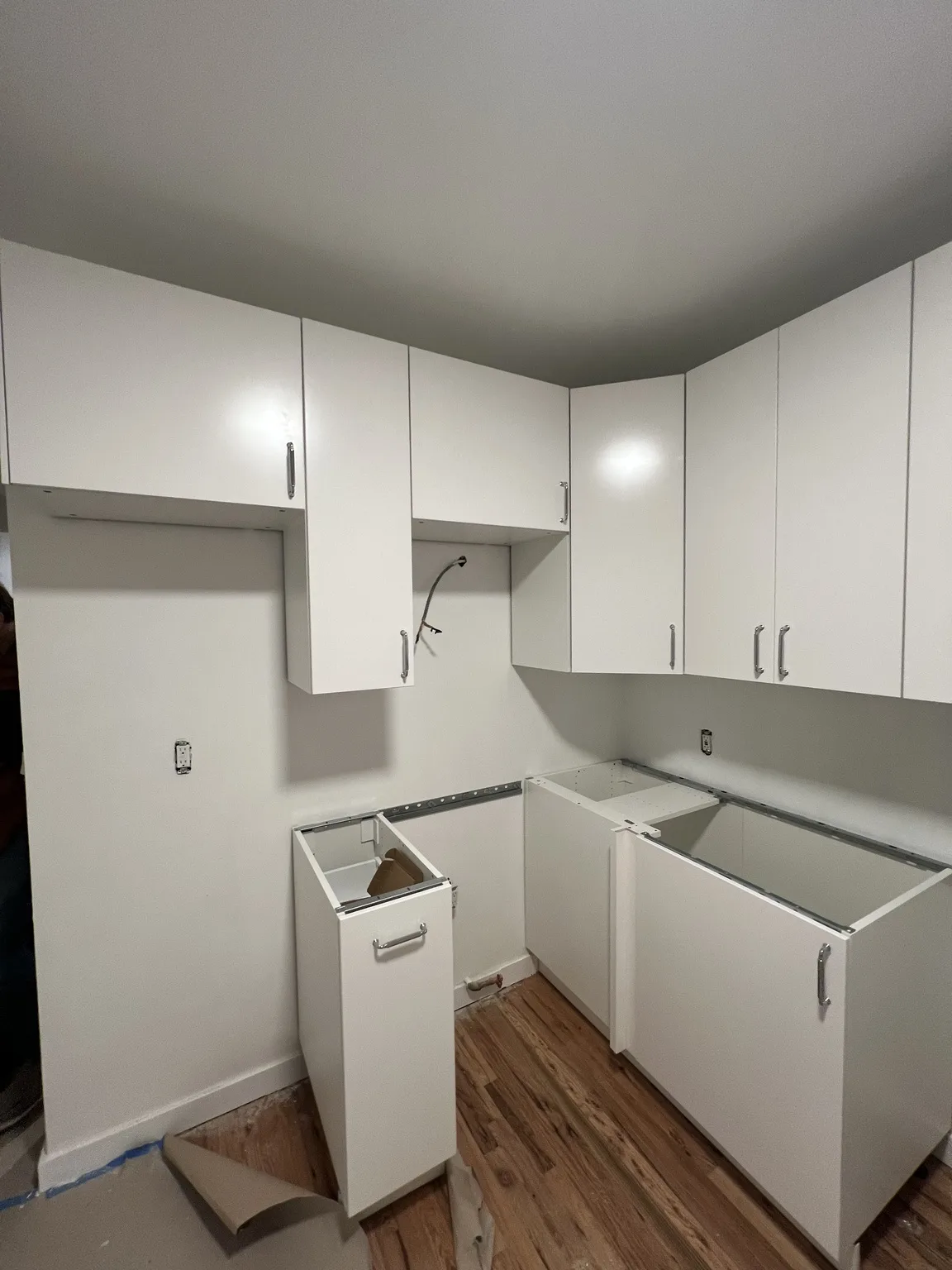IKEA kitchen installation near Midtown, NY — White SEKTION Base & Wall Install