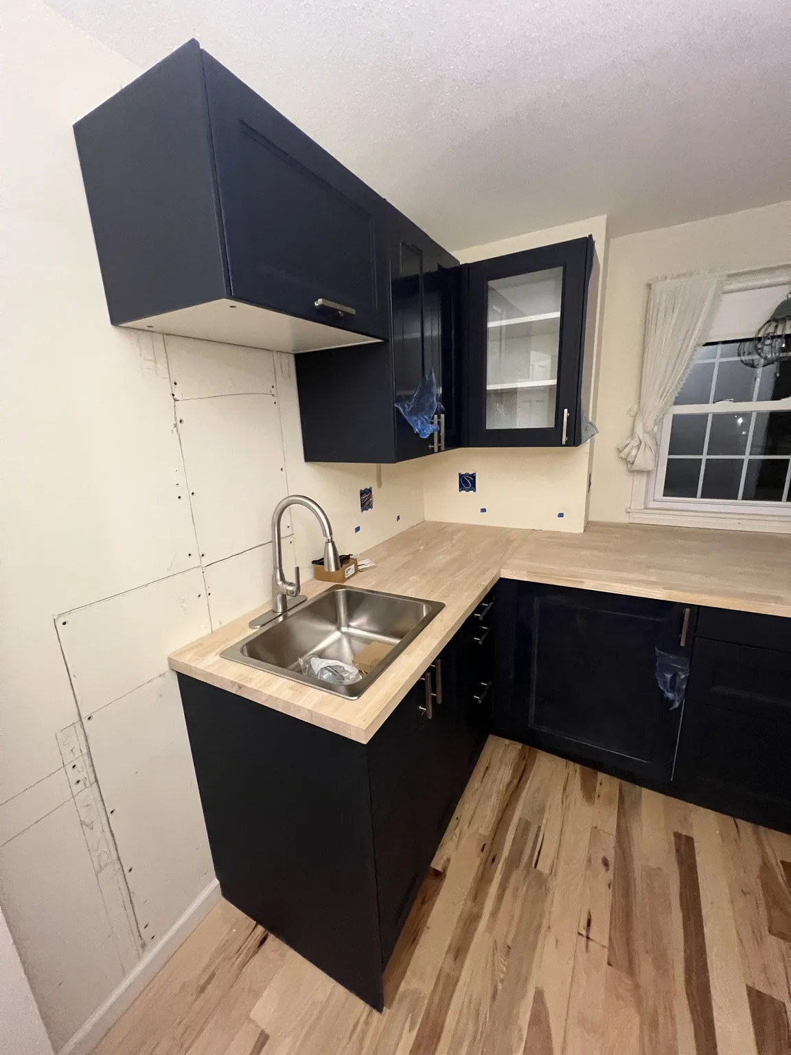 IKEA kitchen installation near Midtown, NY — Navy Blue Kitchen Installation