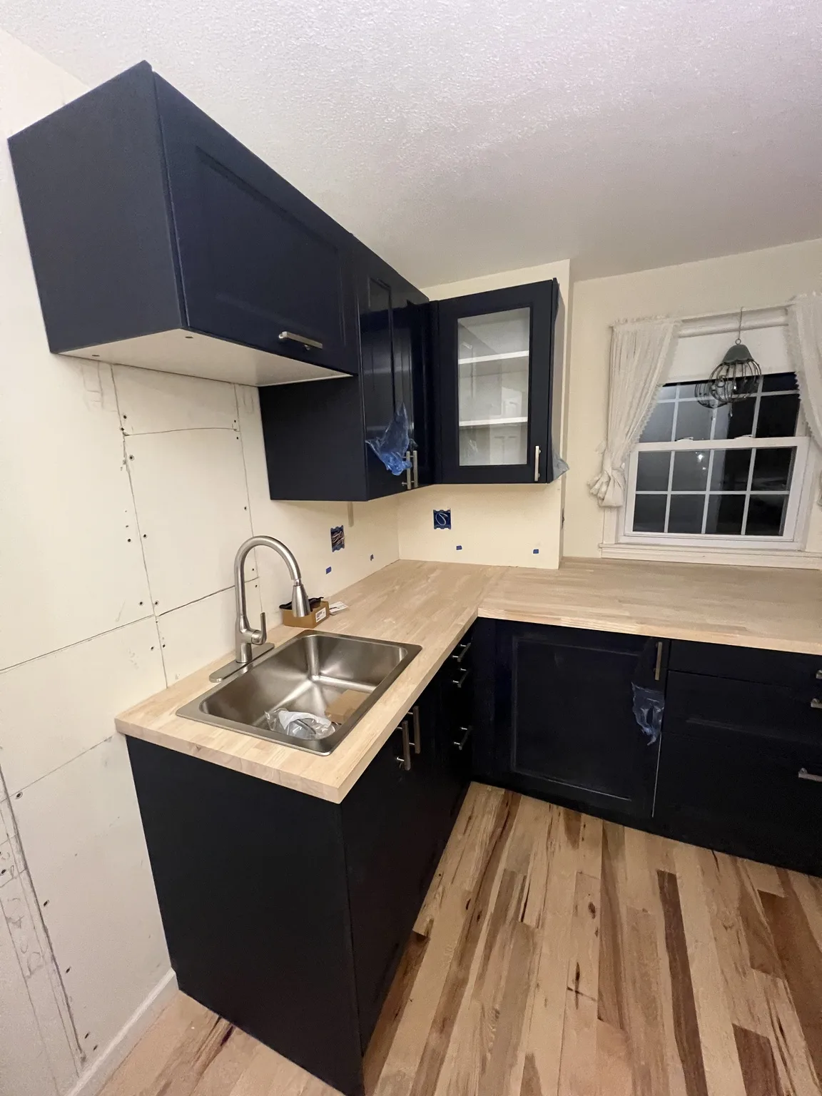 IKEA kitchen installation near Williamsburg, NY — Navy Blue Kitchen Installation