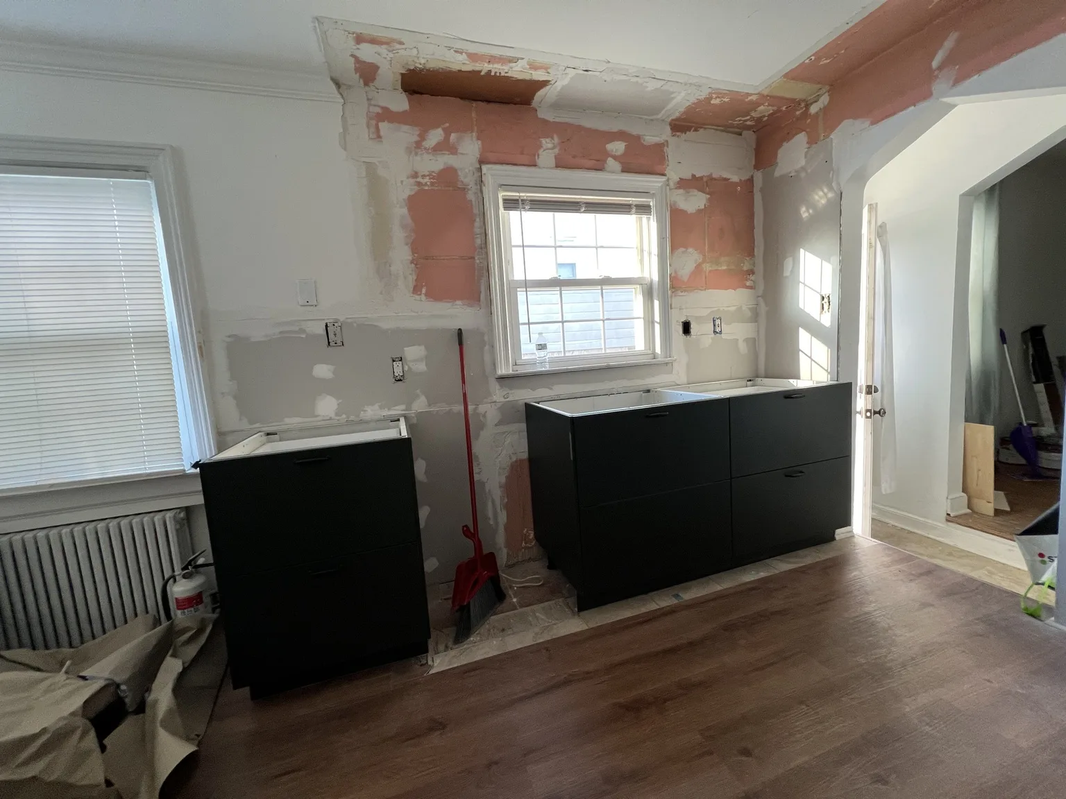 IKEA kitchen installation near Greenwich Village, NY — Dark Upper Cabinet Renovation