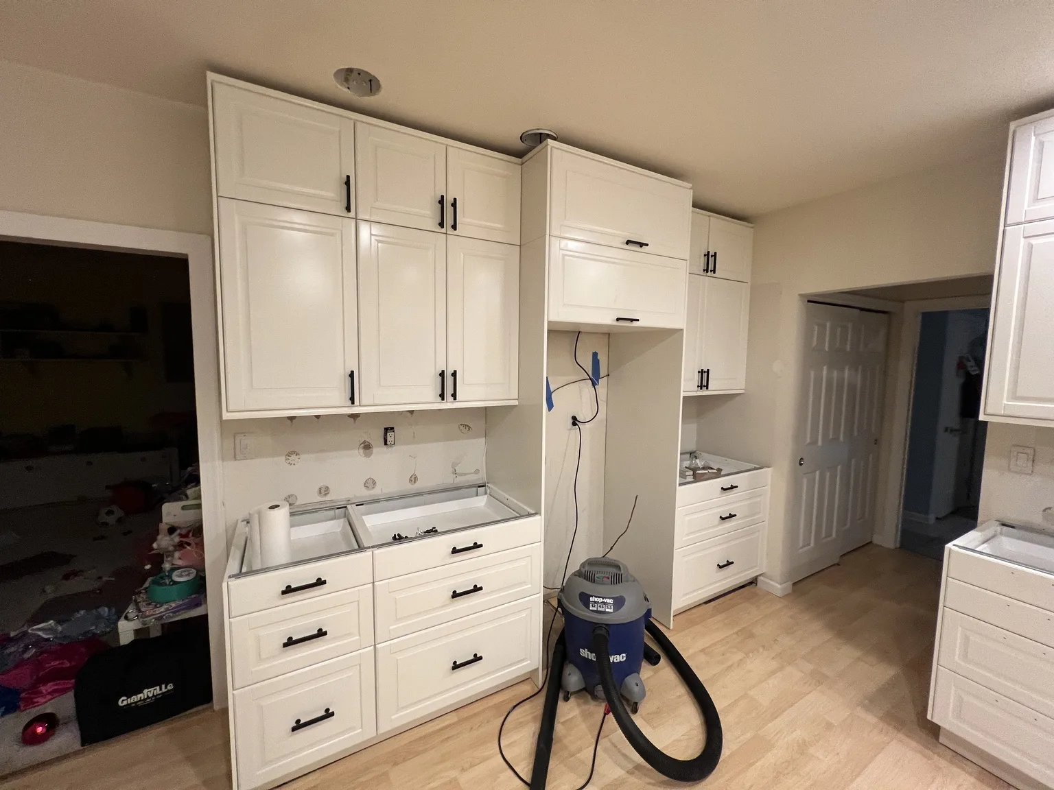 White Shaker U-Shaped Kitchen — Full Kitchen Install by Kitchen Installers